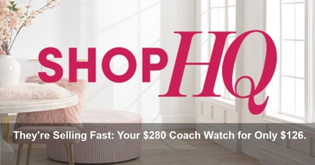 Price Crash: Coach Crystal Watch Now 55% Off!