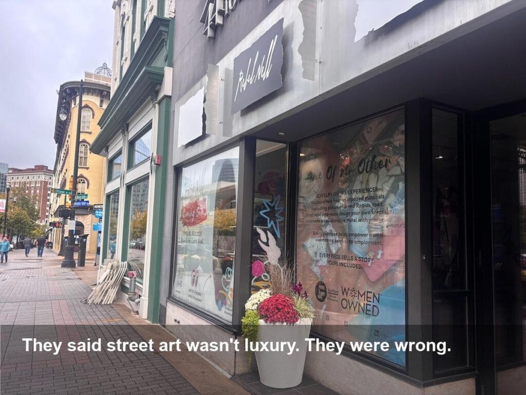 Graffiti Artist Disrupts Grand Rapids' Luxury Scene